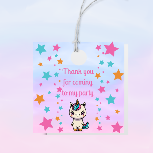 Unicorn Star Themed Tags